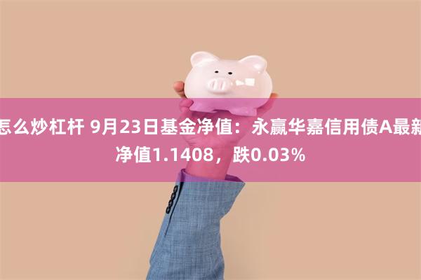 怎么炒杠杆 9月23日基金净值：永赢华嘉信用债A最新净值1.1408，跌0.03%