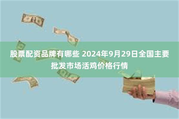 股票配资品牌有哪些 2024年9月29日全国主要批发市场活鸡价格行情