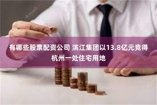 有哪些股票配资公司 滨江集团以13.8亿元竞得杭州一处住宅用地