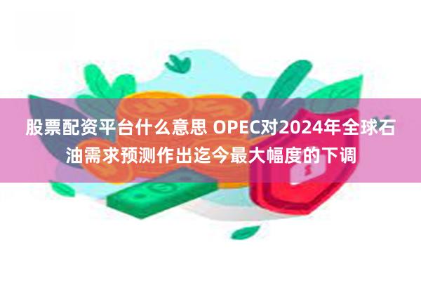 股票配资平台什么意思 OPEC对2024年全球石油需求预测作出迄今最大幅度的下调