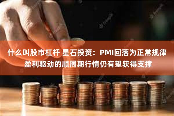 什么叫股市杠杆 星石投资：PMI回落为正常规律 盈利驱动的顺周期行情仍有望获得支撑